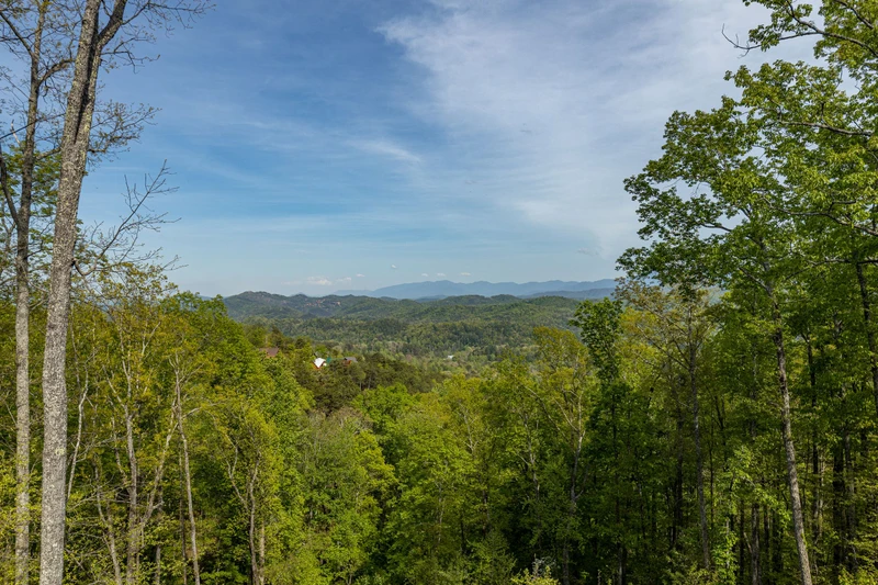 Million dollar view from your Tennessee Smoky Mountains rental cabin getaway.