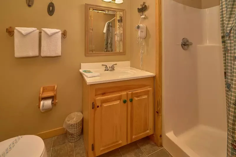 Your cabin's fourth bath.