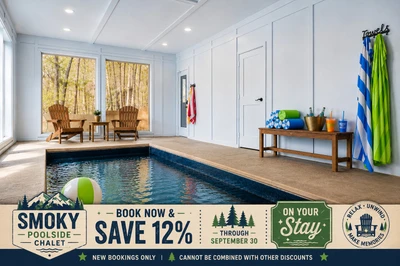 Smoky Poolside Chalet