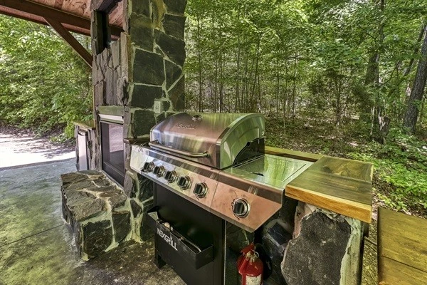 5 burner propane grill