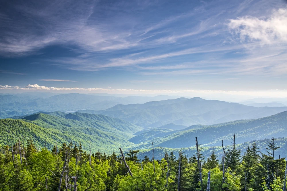 the views from Kuwohi make the Smokies one of the best places to vacation in Tennessee