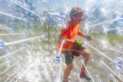 zorbing is one of the best things to do in Pigeon Forge