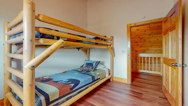 Bunk room with Twin bunks that's great for kids