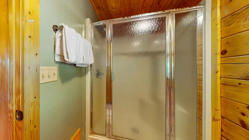 Your cabin rental's third shower.