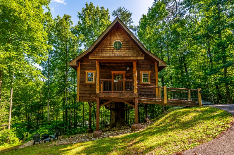 Escape the ordinary. Welcome to your private treehouse retreat in the Smoky Mountains.
