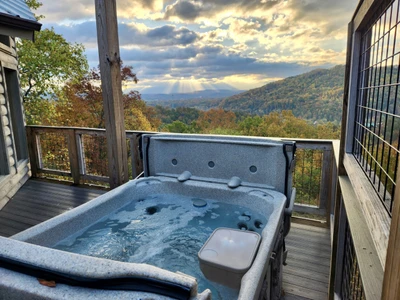 Fall Hot Tub View