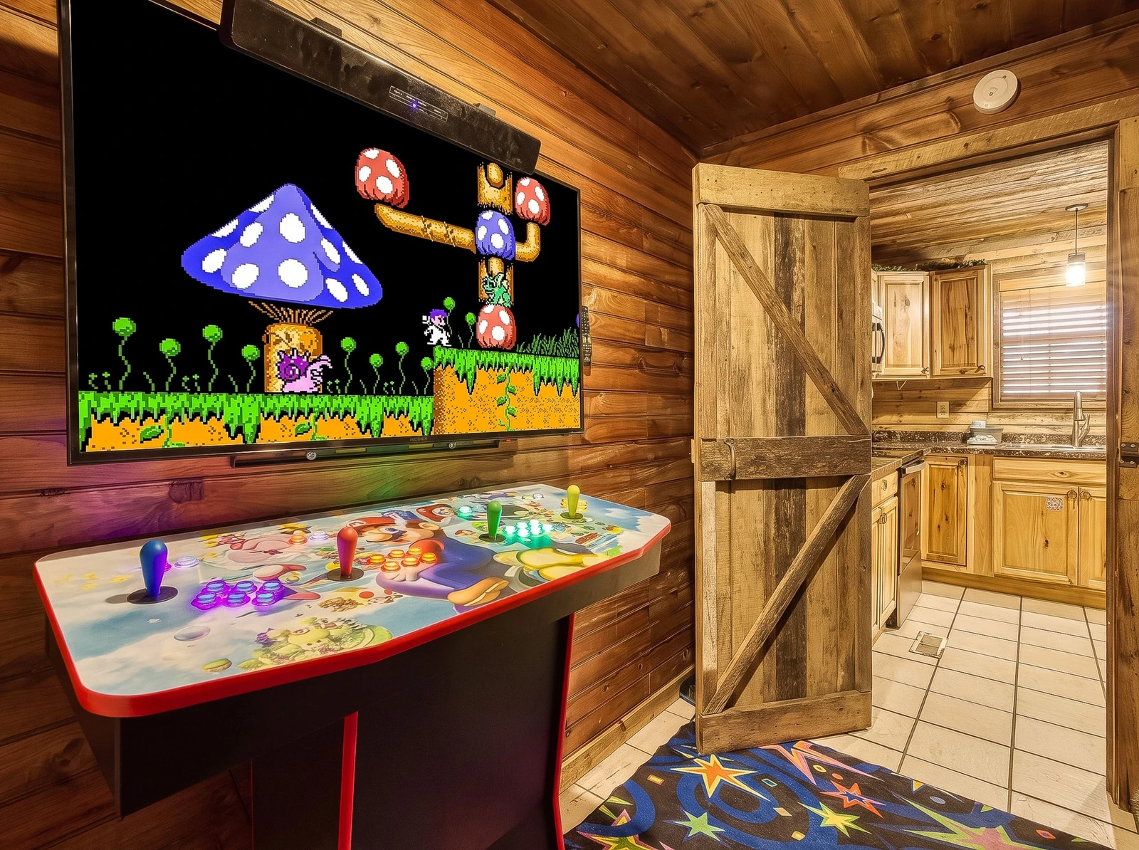 Country Charm main level game room