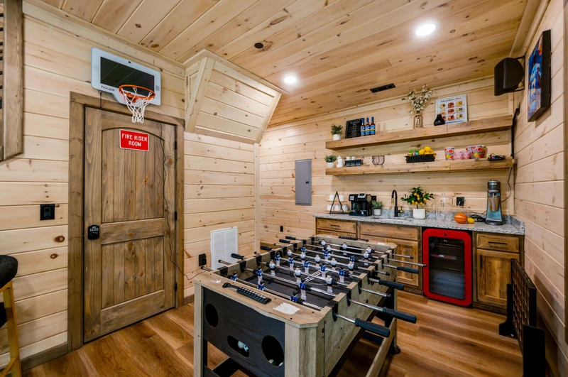 Game Room - Foosball & Basketball Hoop