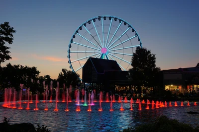 fun stuff to do in Pigeon Forge TN after dark includes visiting The Island