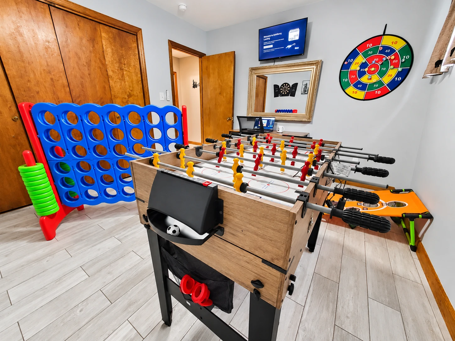Game room with a variety of games
