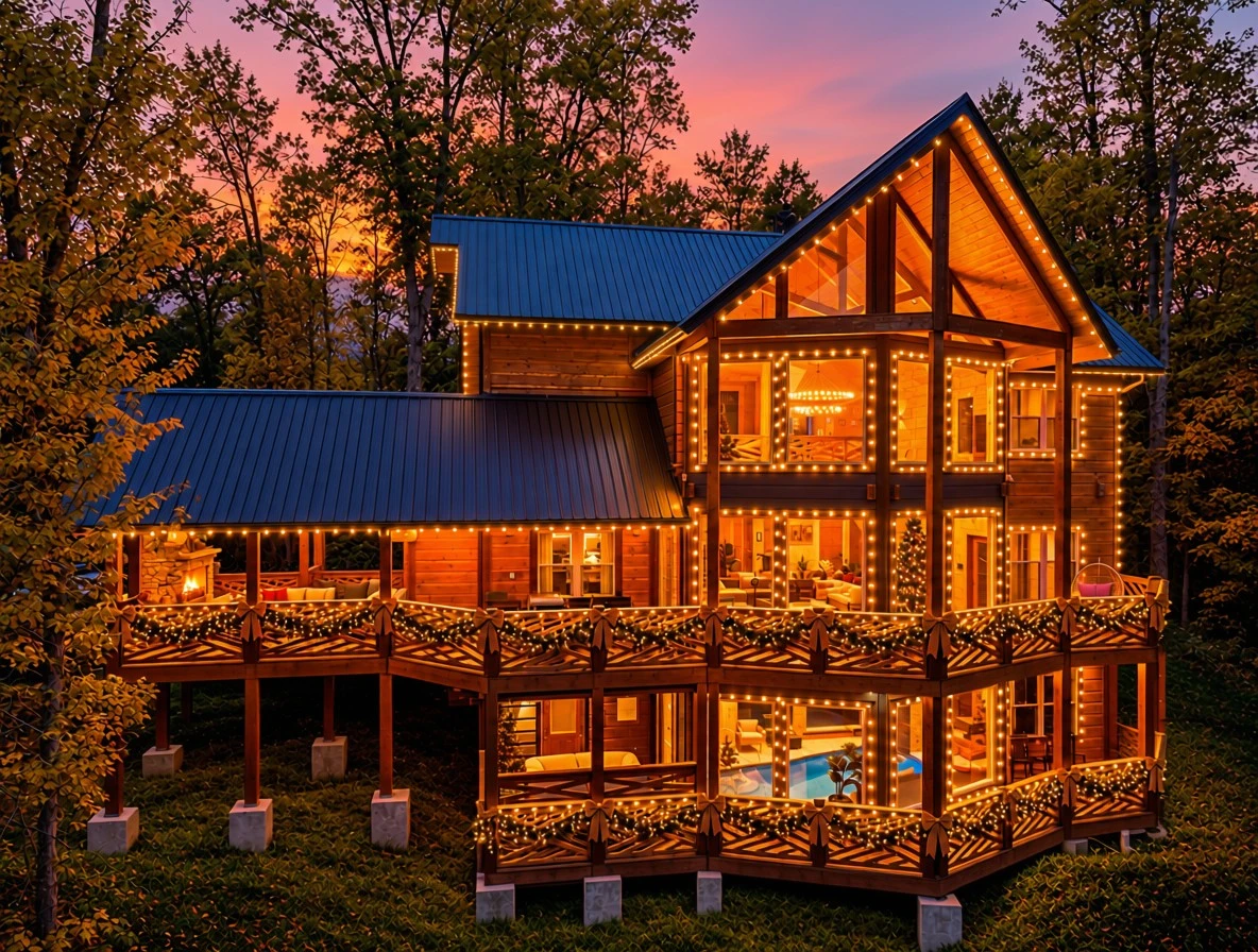 Property image, Exterior, of Luxe Alpine Summit Pool and Spa Cabin