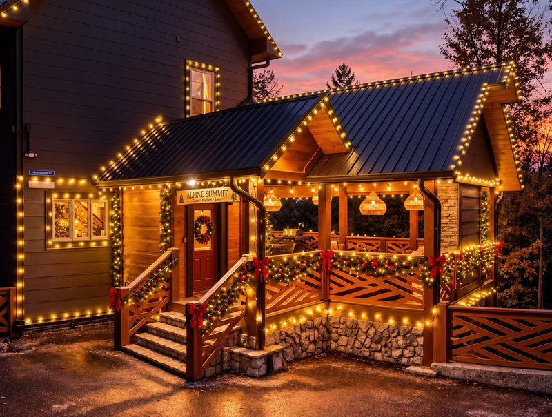 Property image, Interior, of Luxe Alpine Summit Pool and Spa Cabin
