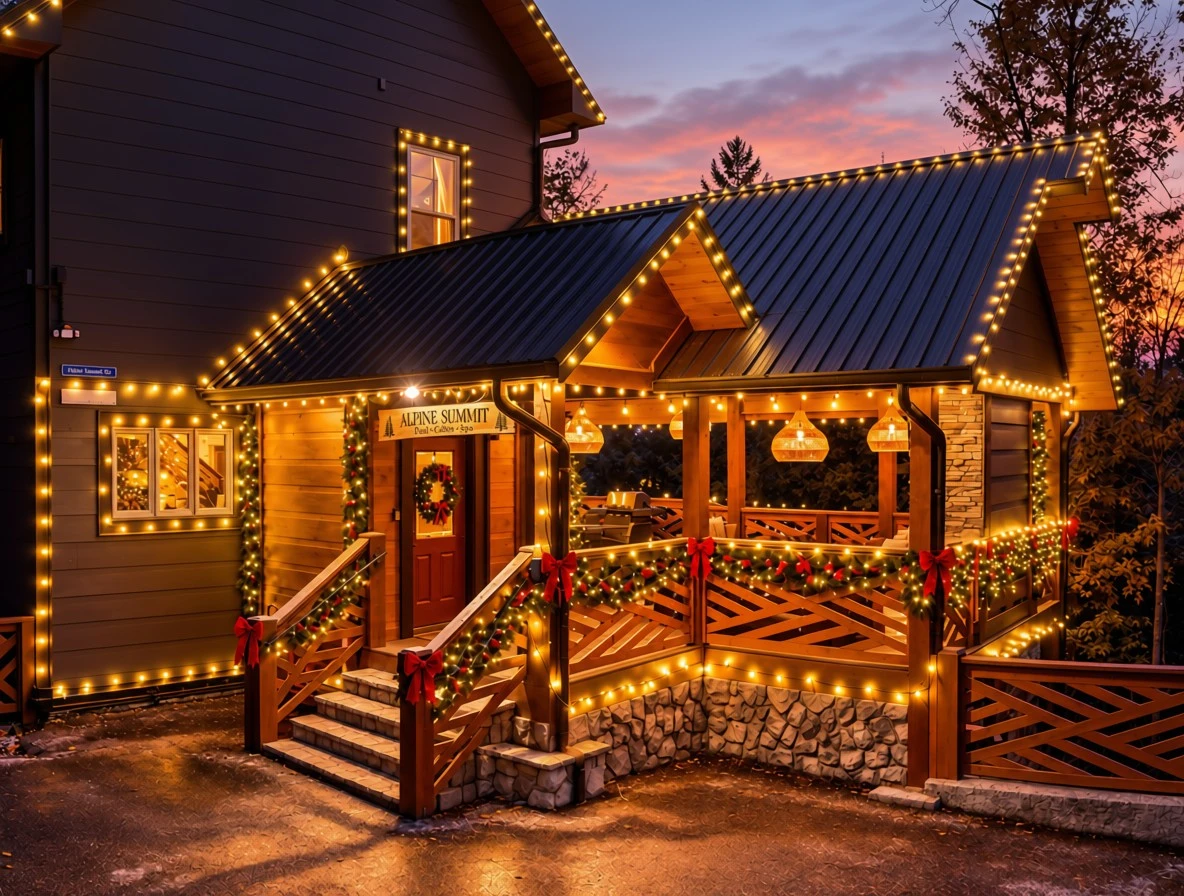 Property image, Interior, of Luxe Alpine Summit Pool and Spa Cabin