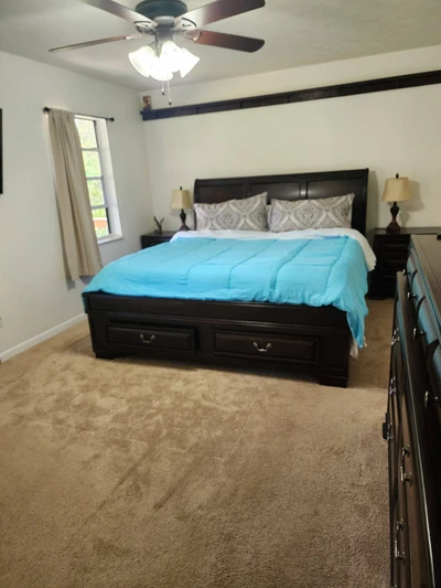Master bed room King bed