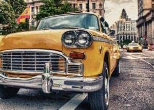 Classic car taxi in Manhattan