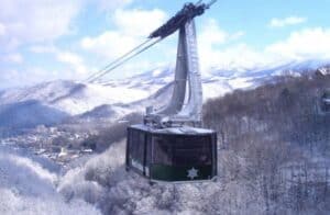 Ober Mountain Aerial tramway in Gatlinburg 