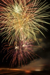 Fireworks celebrating New Years