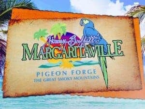 Margaritaville in Pigeon Forge sign