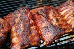 barbeque ribs on grill