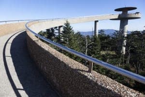 Clingmans Dome observation tower in the Great Smoky Mountains National Park