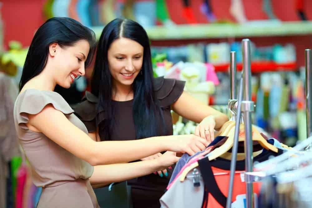 Women shopping during Tennessee Tax Free Weekend. 