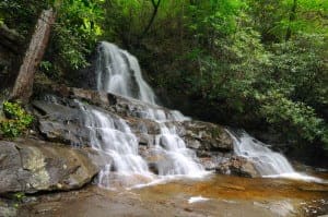 Laurel Falls in the Great Smoky Mountains National Park