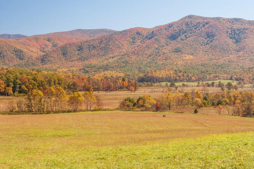 View of Cades Cove in the Great Smoky Mountains