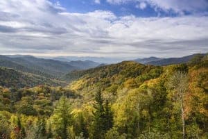 View of the Great Smoky Mountains