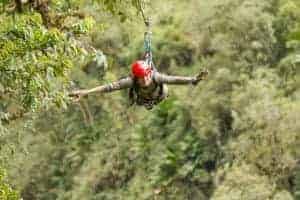 ziplining in Wears Valley