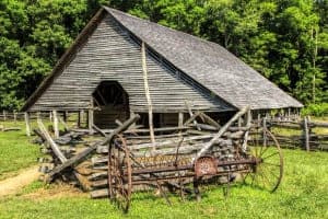 historic barn in the Great Smoky Mountains National Park