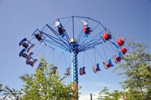 flying ride at Pigeon Forge amusement park