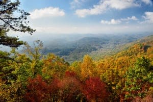 Fall colors in the Smoky Mountains