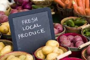 Fresh Local Produce for sale at the farmers market