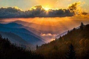 Breathtaking view near a Great Smoky Mountains National Park visitor center.