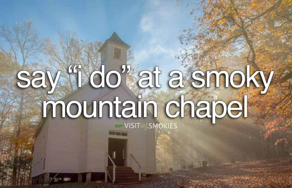 Majestic view of Smoky Mountian chapel