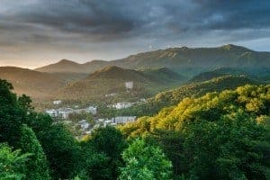 Overview of downtown Gatlinburg