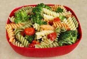 garden vegetable pasta on Dixie Stampede menu