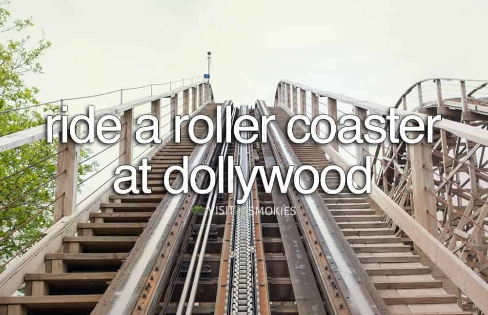 roller coaster ride at Dollywood