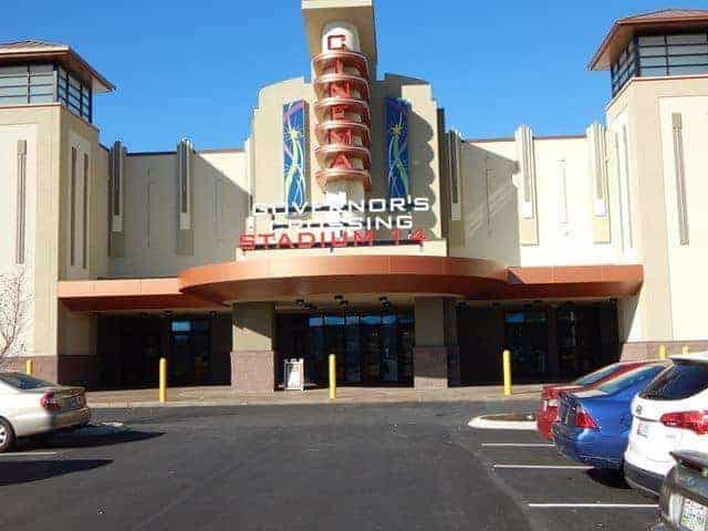 Outdoor view of the new Sevierville theater at Governor's Crossing