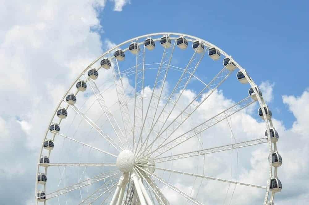 The Ferris wheel at The Island in Pigeon Forge.