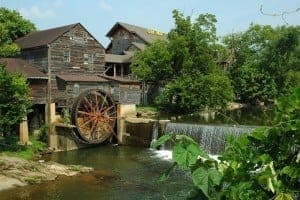 Scenic photo of the Old Mill in Pigeon Forge.