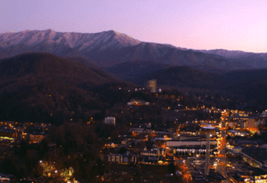 View from SkyLift at Night