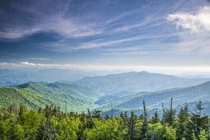 Smoky Mountains in the summer