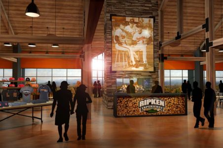 Inside view of the clubhouse at The Ripken Experience