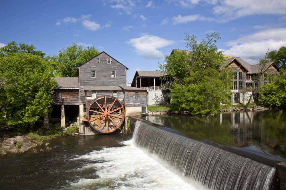 A photo of The Old Mill in the Smoky Mountains.