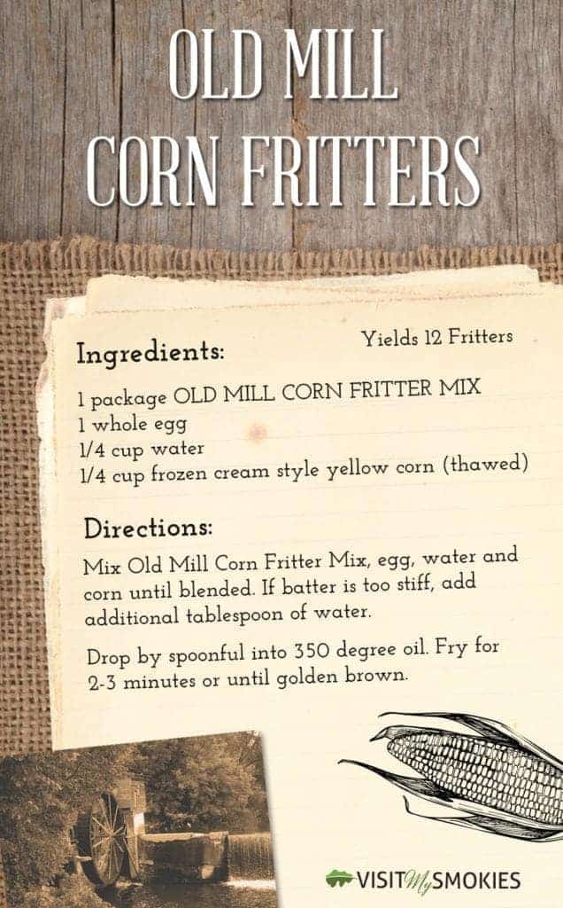 Old Mill Corn Fritters recipe