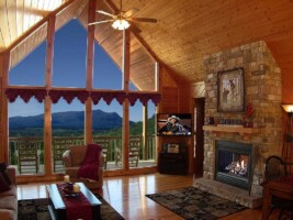 Enjoy the mountain view and fireplace (seasonal)