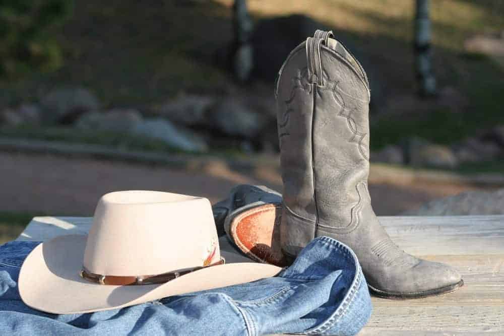 Cowboy boots and hat