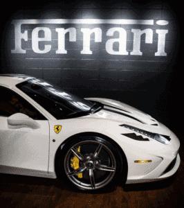 White Ferrari