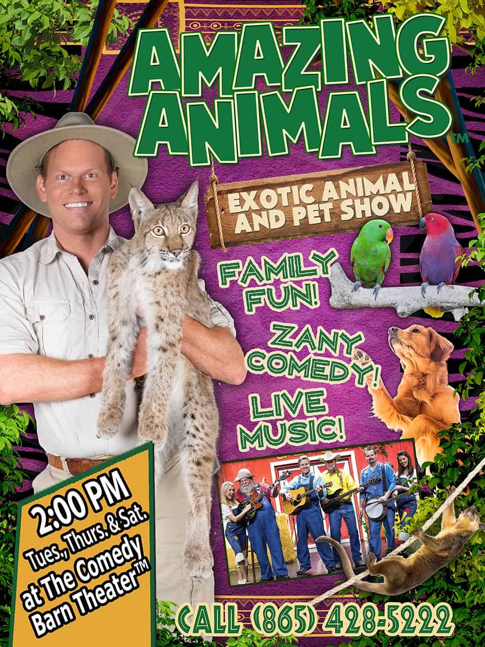 Amazing Animals Show at The Comedy Barn Theater